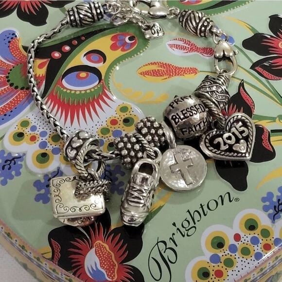 Brighton Charm bracelet graduation 2015 running shoe believe cross blessed‎ - Picture 3 of 7